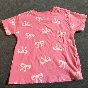 Old Navy Pink Bow Kids T-Shirt size 3T